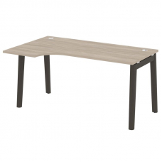 Onix Wood Стол эргономичный левый OW.SA-1 (L) Дуб Аттик/Дуб Темный/Металл Антрацит 1580*980*750 (720