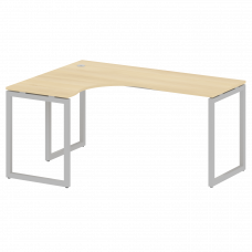Metal System Quattro Стол криволинейный левый на О-образном м/к 40БО.СА-4 (L) Акация Лорка/Металл Се