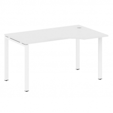 Metal System Стол криволинейный правый на П-образном м/к БП.СА-2 (R) Белый/Металл Белый 1400*900*750