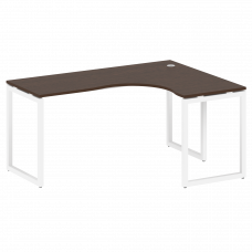 Metal System Quattro Стол криволинейный правый на О-образном м/к 40БО.СА-4 (R) Венге Цаво/Металл Бел