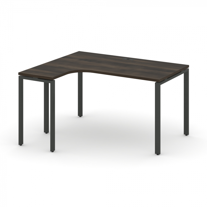 Concept Стол эргономичный CN.SA-001(L) Дуб Мали/Металл Антрацит 1380*1180*750