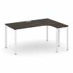 Concept Стол эргономичный CN.OSA-002(R) Дуб Мали/Металл Белый 1580*1180*750