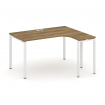 Concept Стол эргономичный CN.SA-001(R) Сандал Янтарный/Металл Белый 1380*1180*750