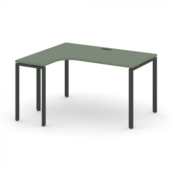 Concept Стол эргономичный CN.SA-001(L) Кобо/Металл Антрацит 1380*1180*750