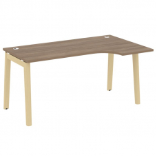 Onix Wood Стол эргономичный правый OW.SA-1 (R) Дуб Аризона/Дуб Светлый/Металл Белый 1580*980*750 (72