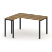 Concept Стол эргономичный CN.SA-001(L) Сандал Янтарный/Металл Черный 1380*1180*750