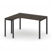 Concept Стол эргономичный CN.OSA-002(L) Дуб Мали/Металл Черный 1580*1180*750