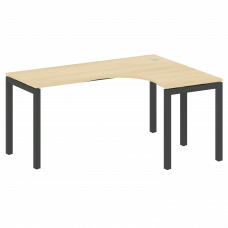Metal System Quattro Стол криволинейный правый на П-образном м/к 50БП.СА-4 (R) Акация Лорка/Металл А
