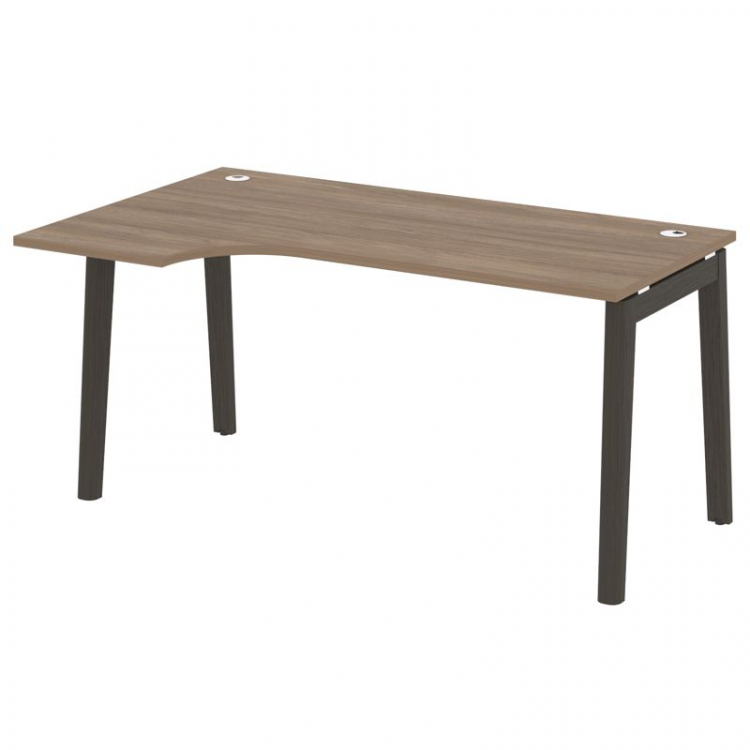 Onix Wood Стол эргономичный левый OW.SA-1 (L) Дуб Аризона/Дуб Темный/Металл Антрацит 1580*980*750 (7