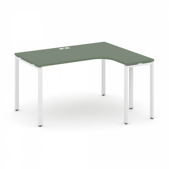 Concept Стол эргономичный CN.OSA-002(R) Кобо/Металл Белый 1580*1180*750
