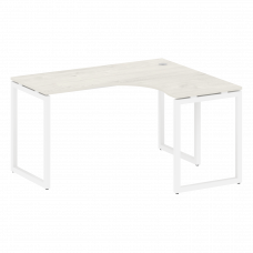 Metal System Quattro Стол криволинейный правый на О-образном м/к 40БО.СА-3 (R) Дуб Наварра/Металл Бе