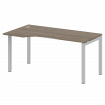 Metal System Quattro Стол криволинейный левый на П-образном м/к 50БП.СА-1 (L) Вяз Благородный/Металл
