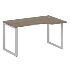 Metal System Стол криволинейный правый на О-образном м/к БО.СА-2 (R) Вяз Благородный/Металл Серый 14