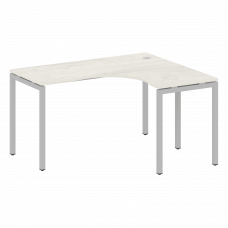 Metal System Quattro Стол криволинейный правый на П-образном м/к 40БП.СА-3 (R) Дуб Наварра/Металл Се