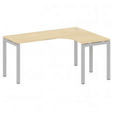 Metal System Quattro Стол криволинейный правый на П-образном м/к 50БП.СА-4 (R) Акация Лорка/Металл С