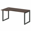 Metal System Quattro Стол криволинейный левый на О-образном м/к 50БО.СА-1 (L) Венге Цаво/Металл Антр