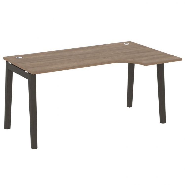 Onix Wood Стол эргономичный правый OW.SA-1 (R) Дуб Аризона/Дуб Темный/Металл Антрацит 1580*980*750 (