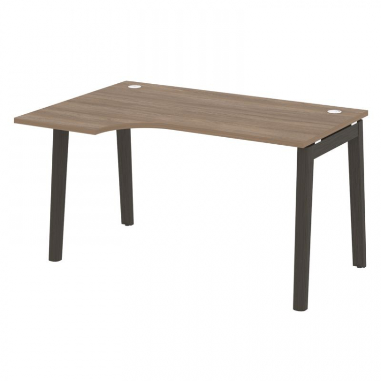 Onix Wood Стол эргономичный левый OW.SA-2 (L) Дуб Аризона/Дуб Темный/Металл Антрацит 1380*980*750 (7