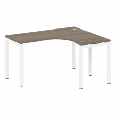 Metal System Quattro Стол криволинейный правый на П-образном м/к 50БП.СА-3 (R) Вяз Благородный/Метал