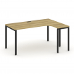 Concept Стол эргономичный CN.OSA-002(R) Дуб Винченцо/Металл Черный 1580*1180*750