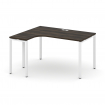 Concept Стол эргономичный CN.SA-001(L) Дуб Мали/Металл Белый 1380*1180*750