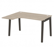 Onix Wood Стол эргономичный левый OW.SA-3 (L) Дуб Аттик/Дуб Темный/Металл Антрацит 1380*1180*750 (80