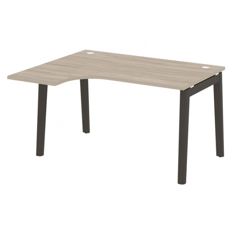 Onix Wood Стол эргономичный левый OW.SA-3 (L) Дуб Аттик/Дуб Темный/Металл Антрацит 1380*1180*750 (80