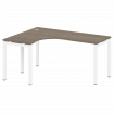 Metal System Quattro Стол криволинейный левый на П-образном м/к 50БП.СА-4 (L) Вяз Благородный/Металл