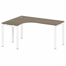Metal System Quattro Стол криволинейный левый на П-образном м/к 50БП.СА-4 (L) Вяз Благородный/Металл