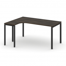 Concept Стол эргономичный CN.SA-001(L) Дуб Мали/Металл Черный 1380*1180*750