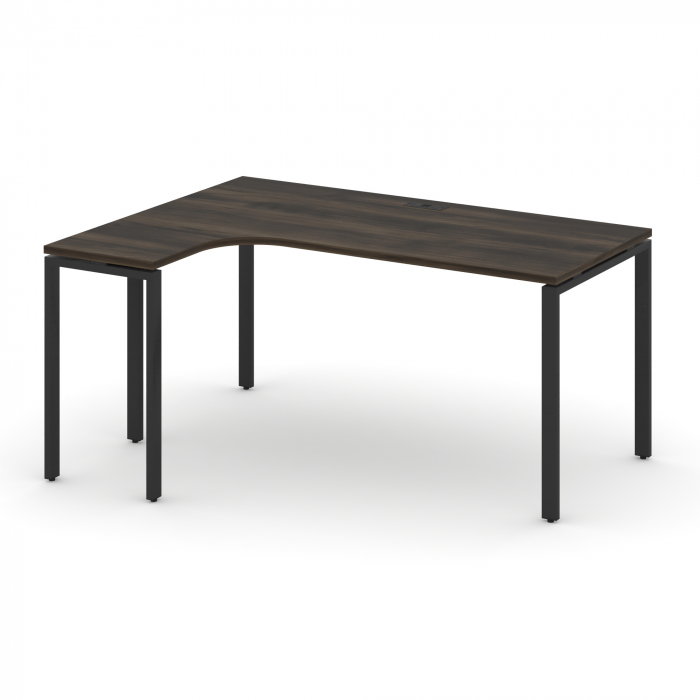 Concept Стол эргономичный CN.SA-001(L) Дуб Мали/Металл Черный 1380*1180*750