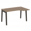 Onix Wood Стол эргономичный правый OW.SA-2 (R) Дуб Аризона/Дуб Темный/Металл Антрацит 1380*980*750 (