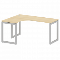 Metal System Quattro Стол криволинейный левый на О-образном м/к 50БО.СА-4 (L) Акация Лорка/Металл Се