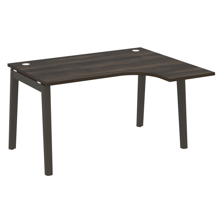 Onix Wood Стол эргономичный правый OW.SA-3 (R) Дуб Мали/Дуб Темный/Металл Антрацит 1380*1180*750 (80