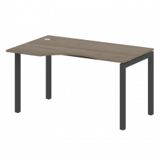 Metal System Quattro Стол криволинейный левый на П-образном м/к 50БП.СА-2 (L) Вяз Благородный/Металл