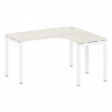 Metal System Quattro Стол криволинейный правый на П-образном м/к 50БП.СА-3 (R) Дуб Наварра/Металл Бе