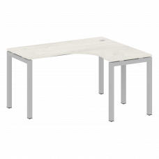 Metal System Quattro Стол криволинейный правый на П-образном м/к 50БП.СА-3 (R) Дуб Наварра/Металл Се