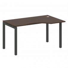 Metal System Quattro Стол криволинейный правый на П-образном м/к 50БП.СА-2 (R) Венге Цаво/Металл Ант