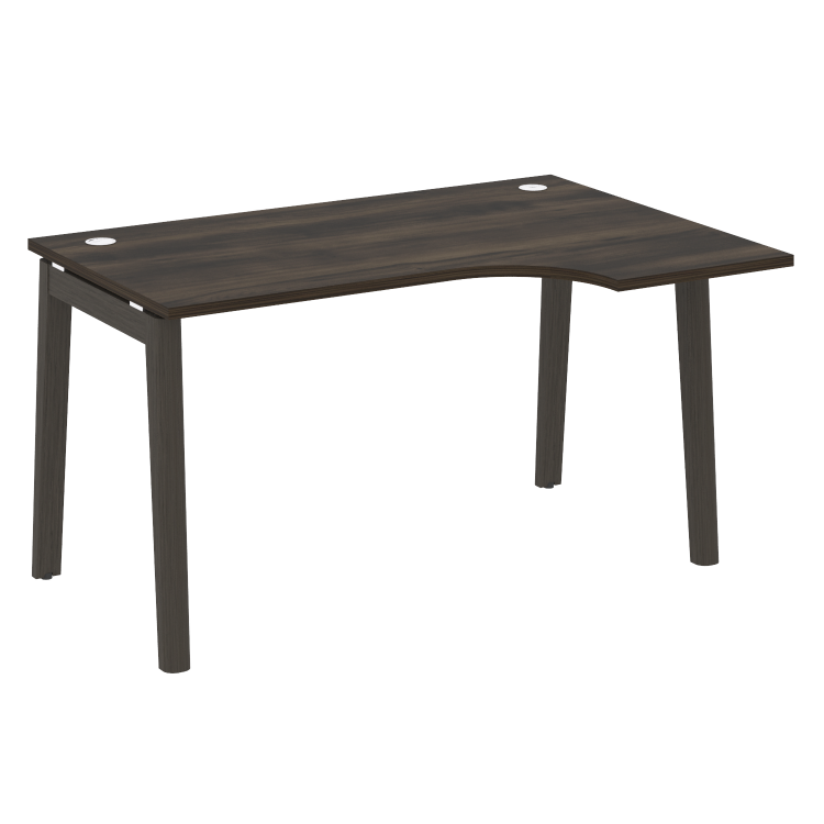 Onix Wood Стол эргономичный правый OW.SA-2 (R) Дуб Мали/Дуб Темный/Металл Антрацит 1380*980*750 (720