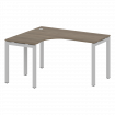 Metal System Quattro Стол криволинейный левый на П-образном м/к 50БП.СА-3 (L) Вяз Благородный/Металл