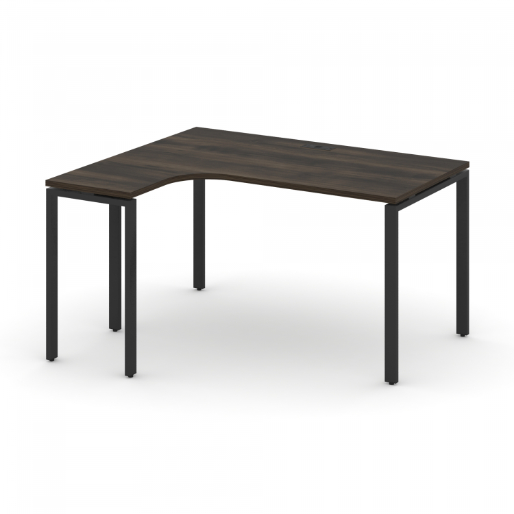 Concept Стол эргономичный CN.OSA-002(L) Дуб Мали/Металл Антрацит 1580*1180*750