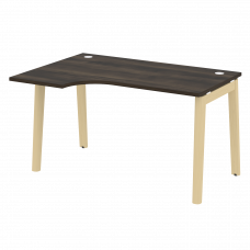 Onix Wood Стол эргономичный левый OW.SA-2 (L) Дуб Мали/Дуб Светлый/Металл Белый 1380*980*750 (720/46