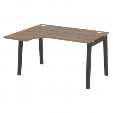 Onix Wood Стол эргономичный левый OW.SA-3 (L) Дуб Аризона/Дуб Темный/Металл Антрацит 1380*1180*750 (