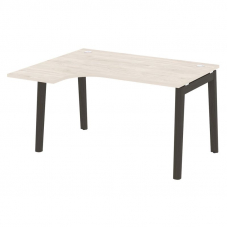 Onix Wood Стол эргономичный левый OW.SA-3 (L) Денвер Светлый/Дуб Темный/Металл Антрацит 1380*1180*75