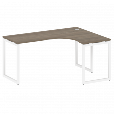 Metal System Quattro Стол криволинейный правый на О-образном м/к 40БО.СА-4 (R) Вяз Благородный/Метал