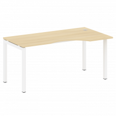 Metal System Quattro Стол криволинейный правый на П-образном м/к 50БП.СА-1 (R) Акация Лорка/Металл Б