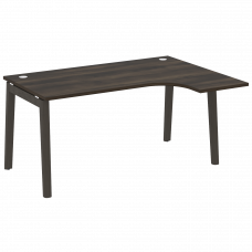 Onix Wood Стол эргономичный правый OW.SA-4 (R) Дуб Мали/Дуб Темный/Металл Антрацит 1580*1180*750 (80