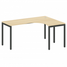Metal System Quattro Стол криволинейный правый на П-образном м/к 40БП.СА-4 (R) Акация Лорка/Металл А