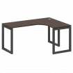 Metal System Quattro Стол криволинейный правый на О-образном м/к 50БО.СА-4 (R) Венге Цаво/Металл Ант