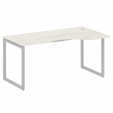 Metal System Quattro Стол криволинейный правый на О-образном м/к 40БО.СА-1 (R) Дуб Наварра/Металл Се